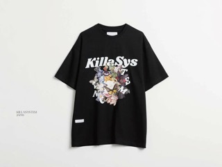 Fashion kill短袖-OVERLAP FLOWER TEE