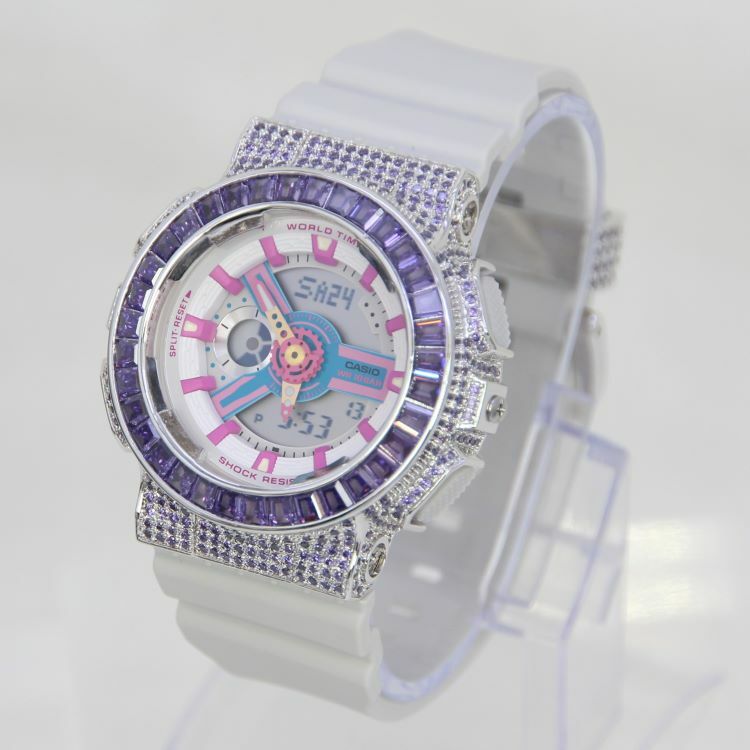 銀色 改裝手錶 BA-110NR-8A - 紫圈經典