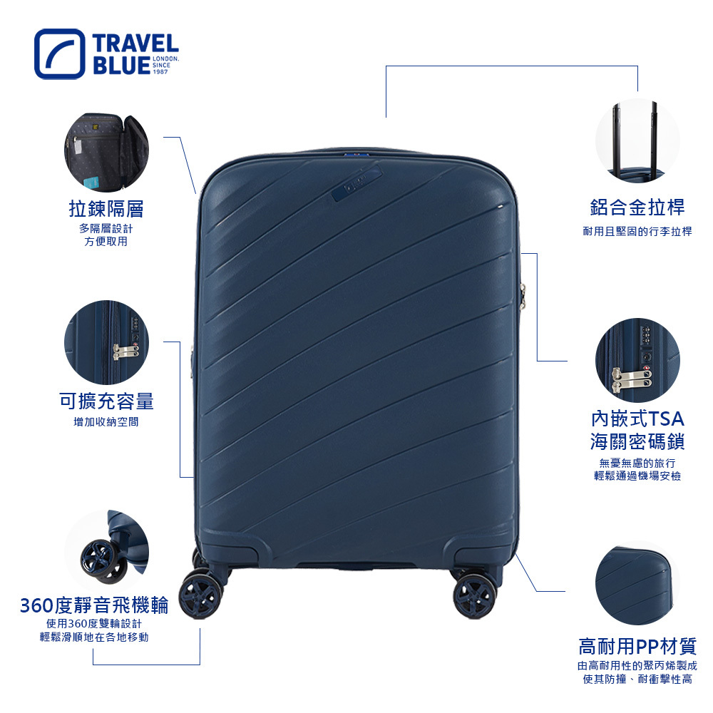 行李 AFS｜Acer Fashion 哥本哈根前開式行李箱25吋- 暴雨鋒灰贈原廠行李保護