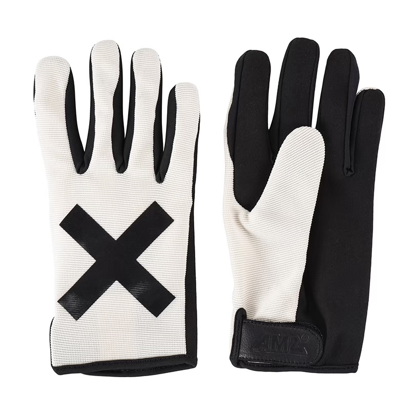 AMZ V-2 白色 X紋 布手套 復古 風格