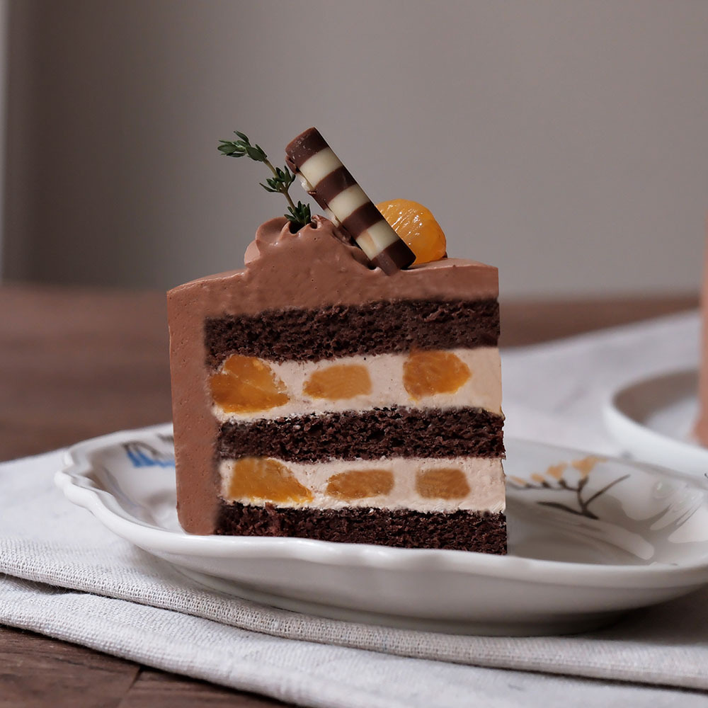 【時甜】橘香榛果可可戚風