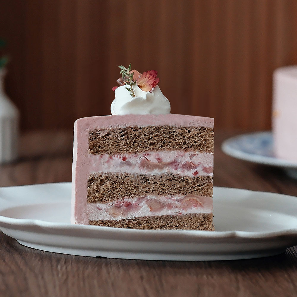 【時甜】玫瑰覆盆子荔枝戚風