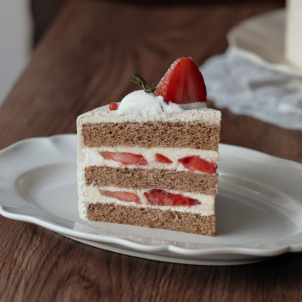 【時甜】草莓伯爵奶茶戚風