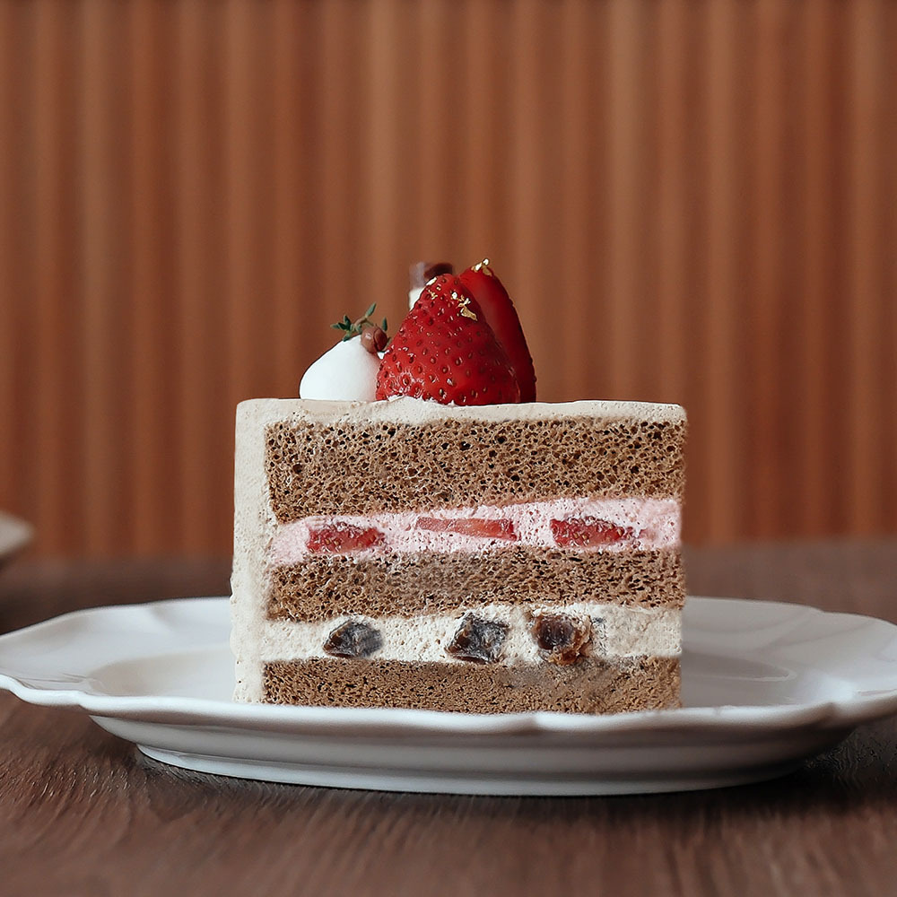 【時甜】草莓珍珠奶茶戚風