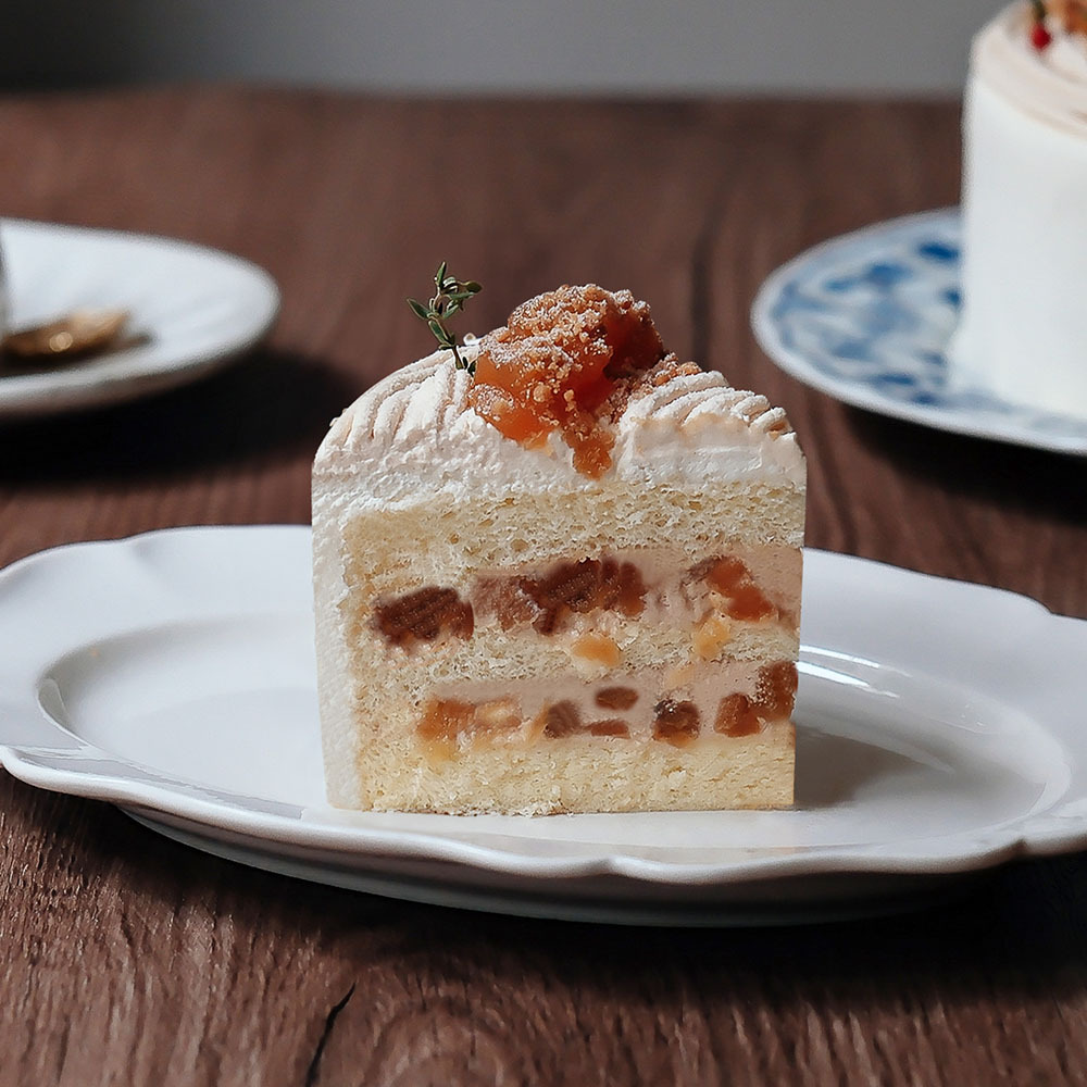 【時甜】榛果焦糖蘋果戚風