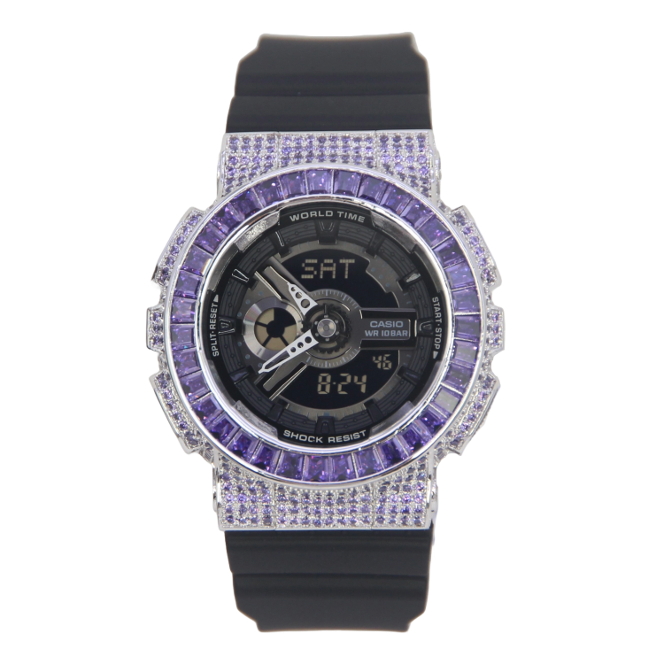 銀色 改裝手錶 BA-110XBC-1A - 紫圈經典