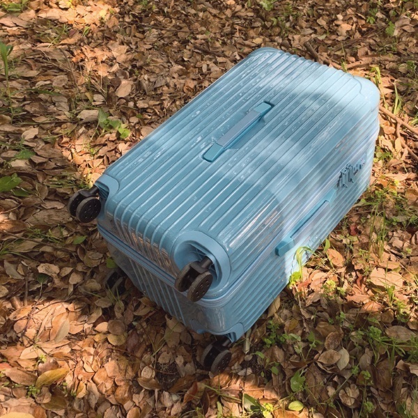 Ultra-large (26-inch) luggage tile lever box universal wheel suitcase --- gem blue --- [rounded+scratch model]