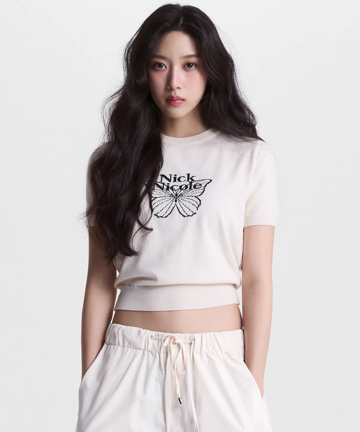 文佳煐代言品牌| NICK & NICOLE MINI BUTTERFLY SIGNATURE HALF KNIT ( 4 Colors )