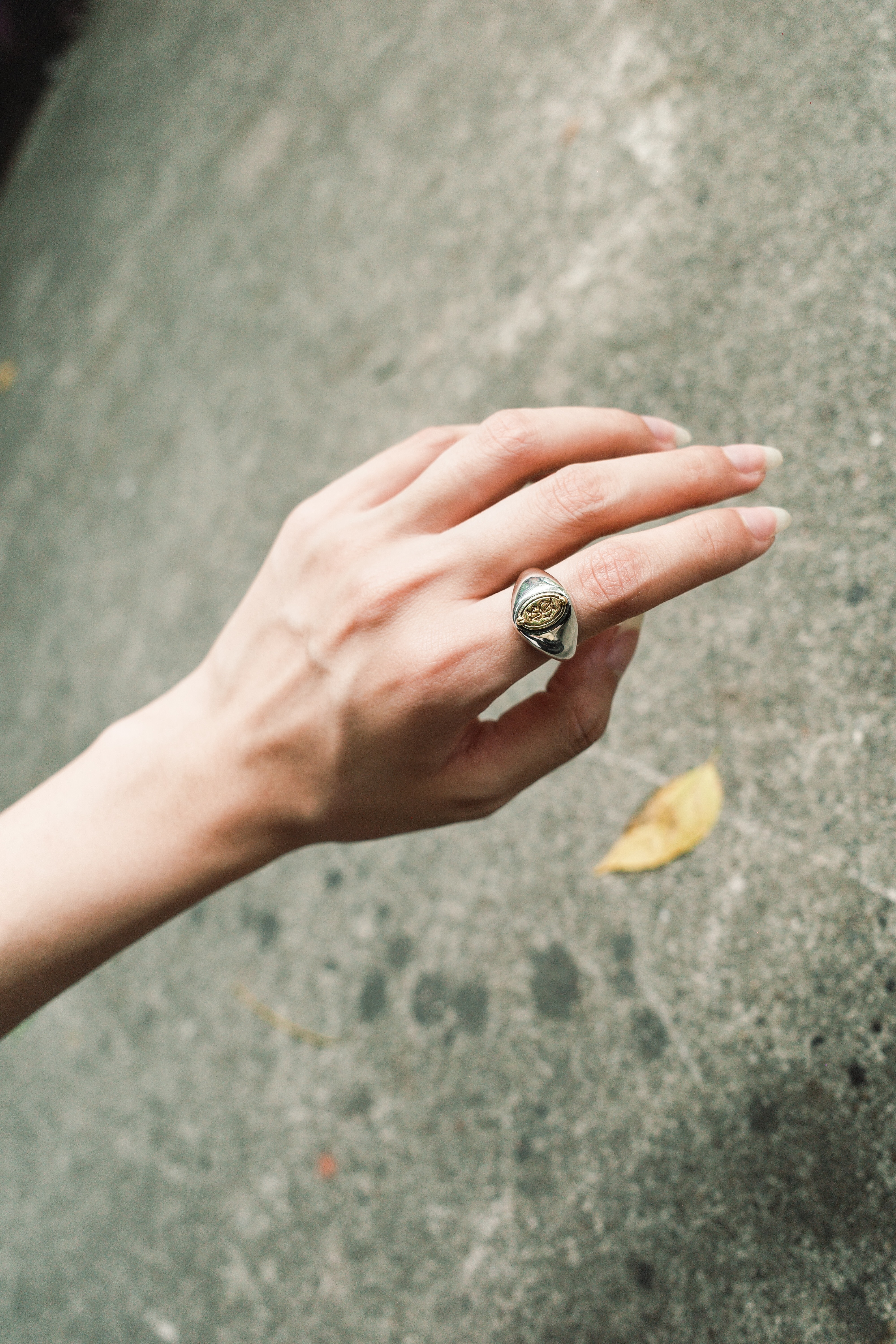 『Always_Good』雙層 鉚釘 鋼戒