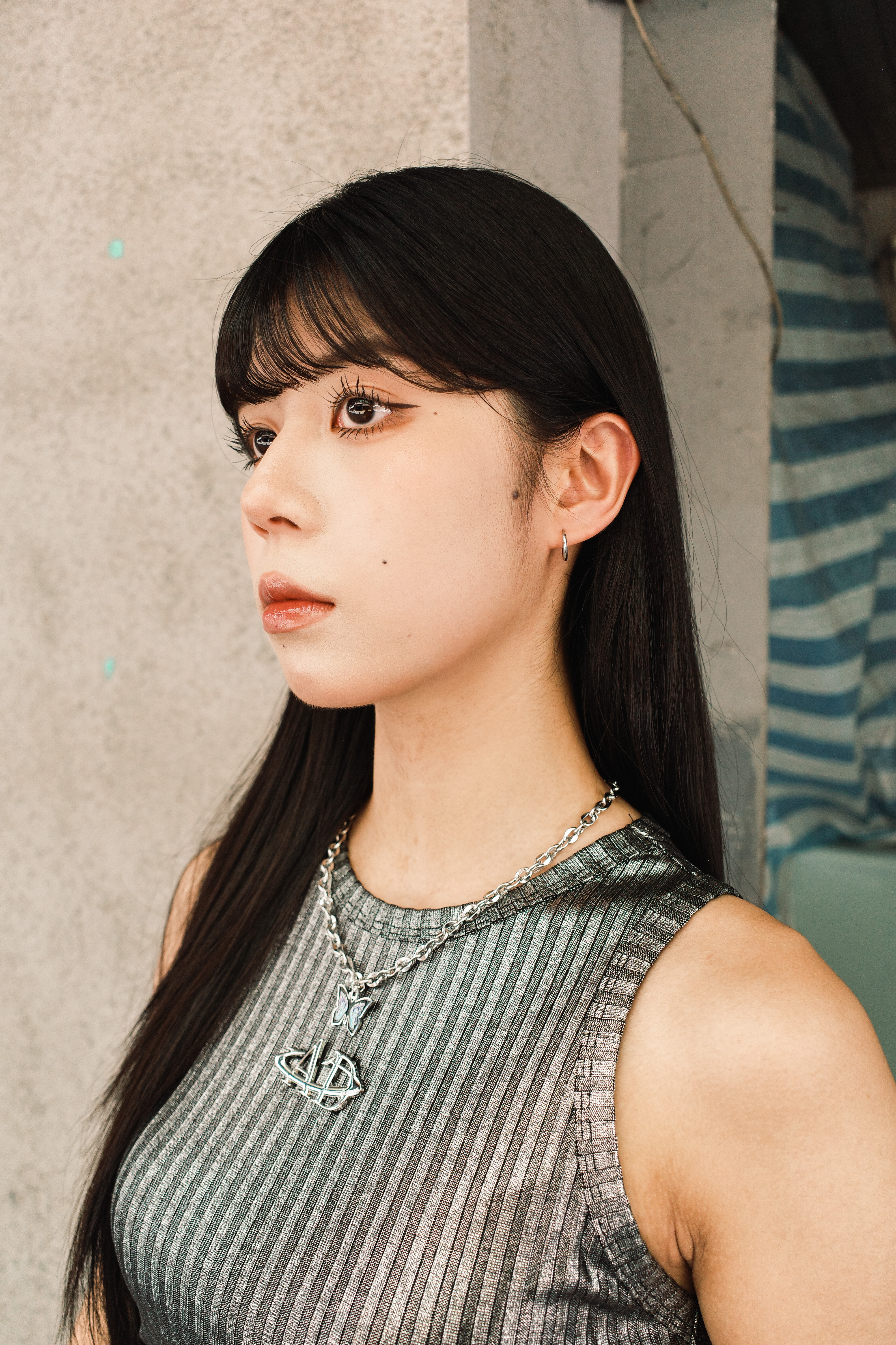 『Always_Good』火焰蝴蝶 雙層 項鍊