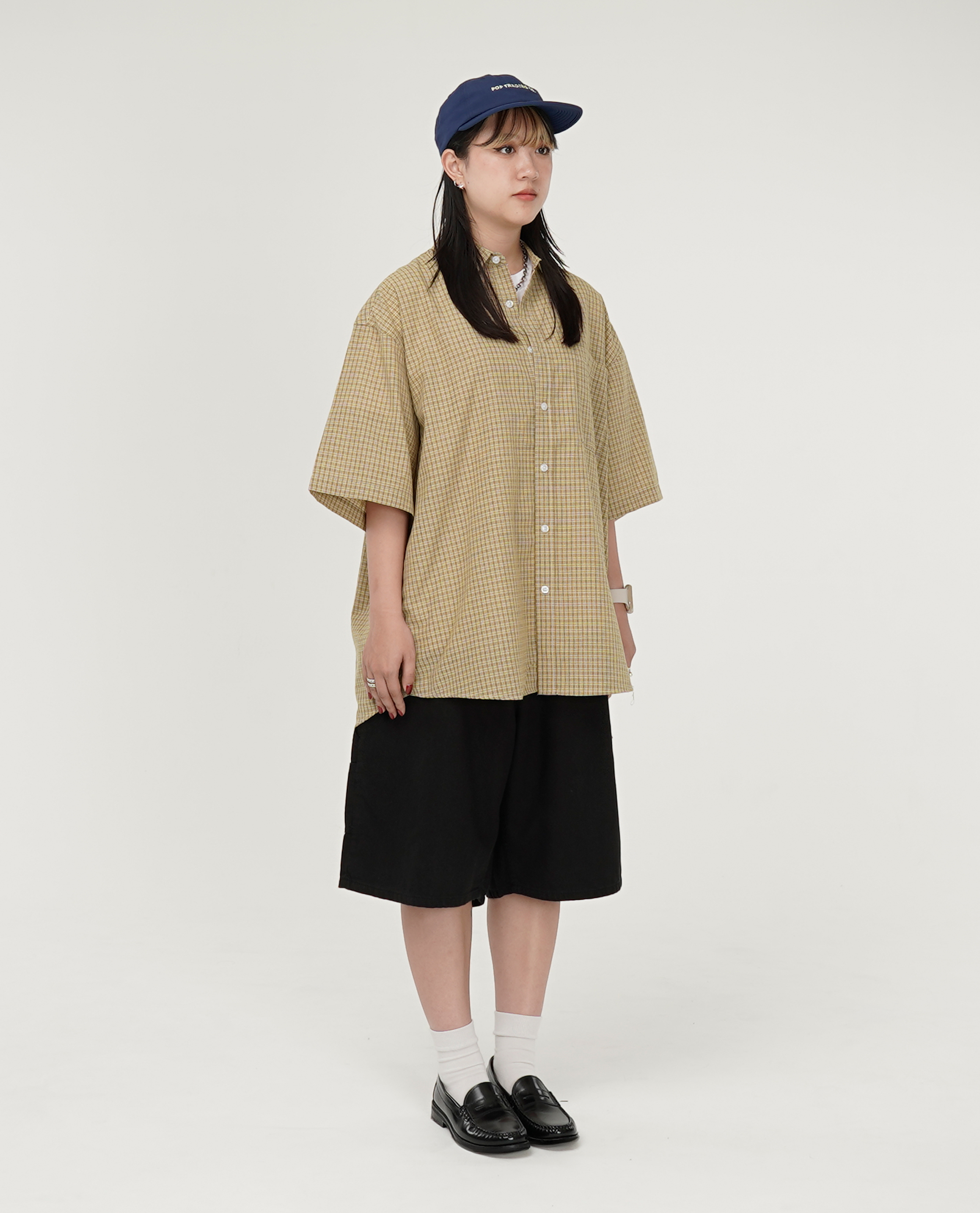 後鬆緊膝下畫家褲