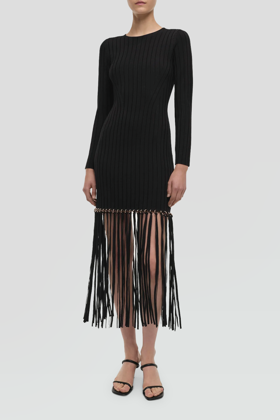 SIMKHAI｜SHARRON 流蘇下擺羅紋洋裝