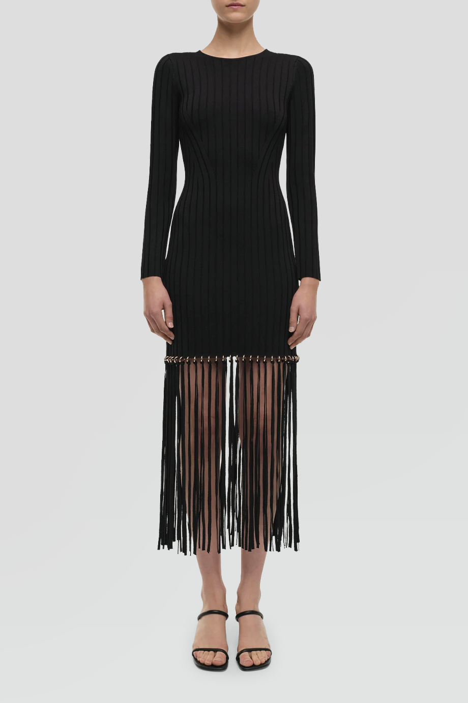 SIMKHAI｜SHARRON 流蘇下擺羅紋洋裝