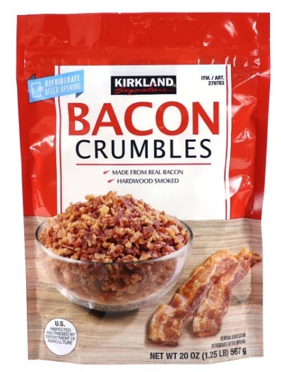 【直播】Kirkland Bacon Crumble LL10219903 1.25LB 煙肉碎粒
