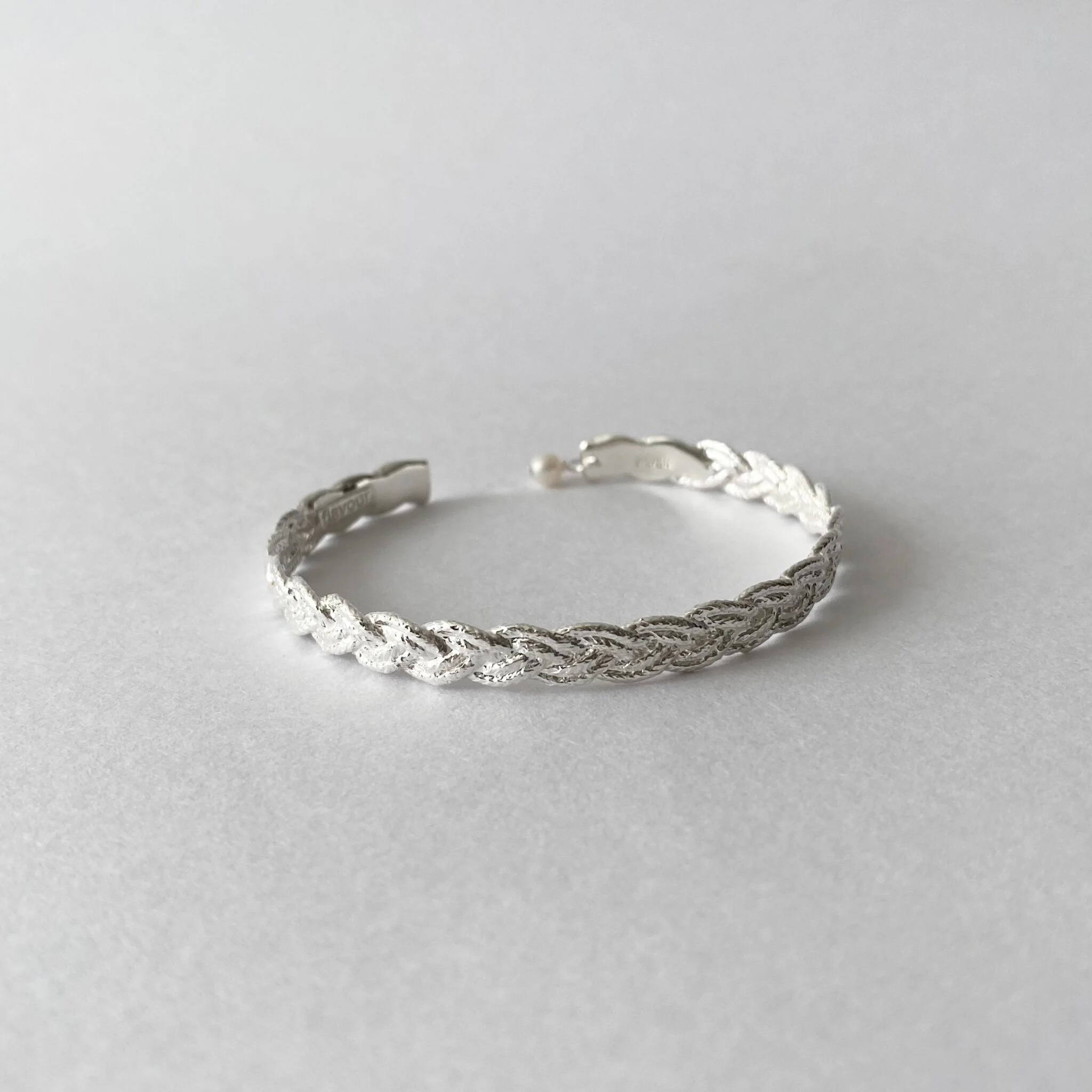 Lace Braid Bangle (silver)｜FLAVOUR