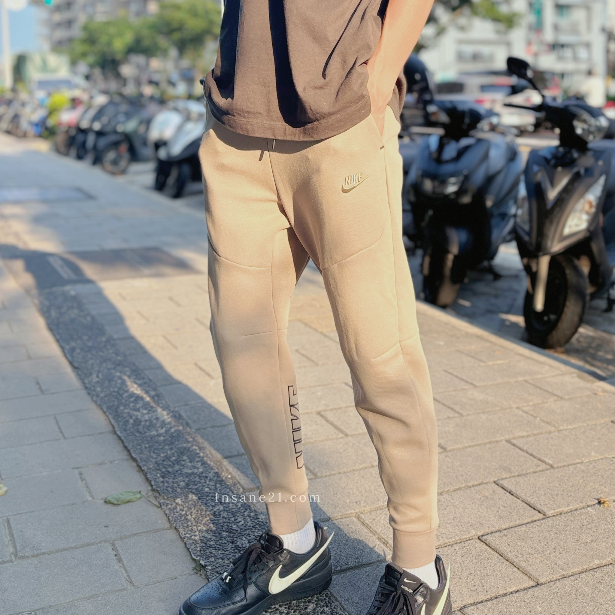 NIKE NSW 錐形長褲 運動 褲子 卡其 抽繩 縮口褲 男生 DX0582-247