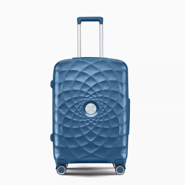 [European and American models] Tracks (24 -inch) universal wheel luggage password tie box [ice blue]