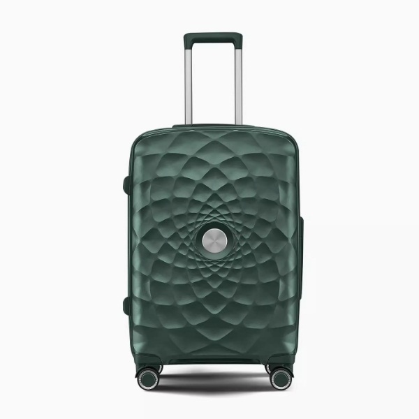 [European and American models] Travel box (28 -inch) universal wheel luggage password tie box [dark green]