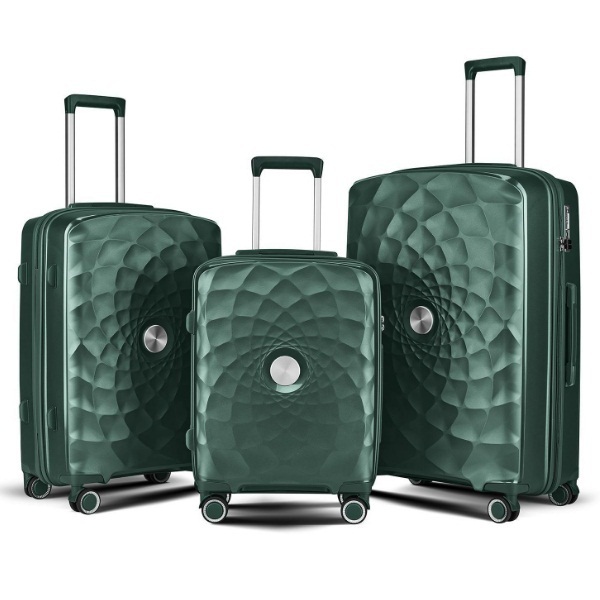 [European and American models] Travel box (28 -inch) universal wheel luggage password tie box [dark green]