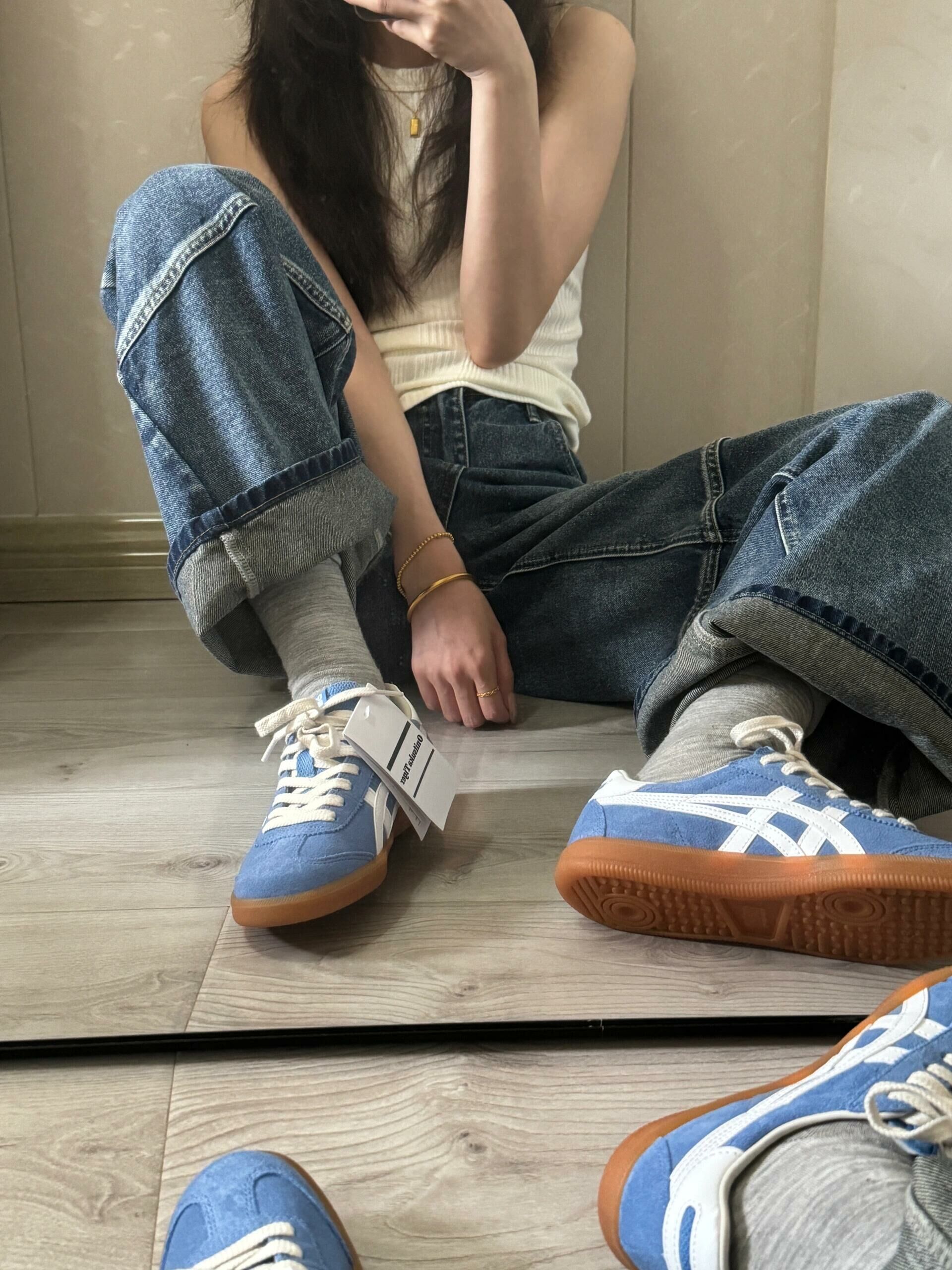 Onitsuka Tiger 鬼塚虎Tokuten 藍莓焦糖天空藍焦糖底德訓鞋 Onitsuka Tiger 鬼塚虎Tokuten 藍莓焦糖天空藍焦糖底德訓鞋