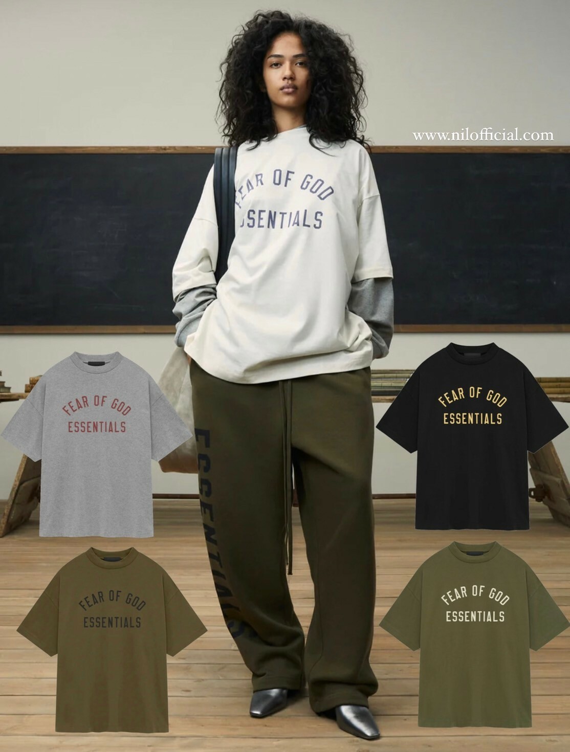 FOG ESSENTIALS 重磅限定款 質感雙LOGO寬鬆短袖 T