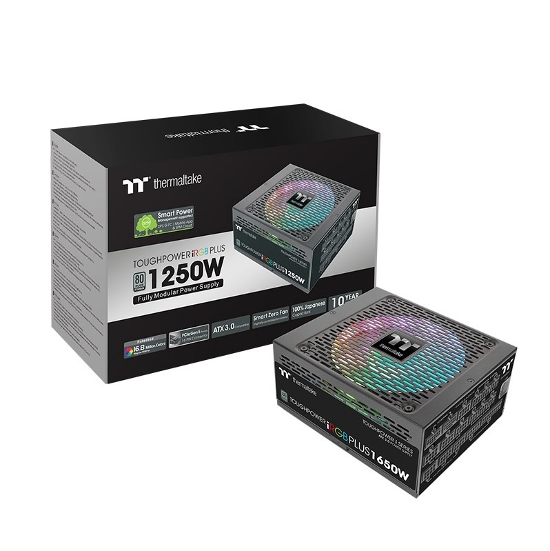 米特3C數位–Thermaltake 曜越 Toughpower iRGB 1250W/1650W Riing Duo 鈦金全模電源供應器
