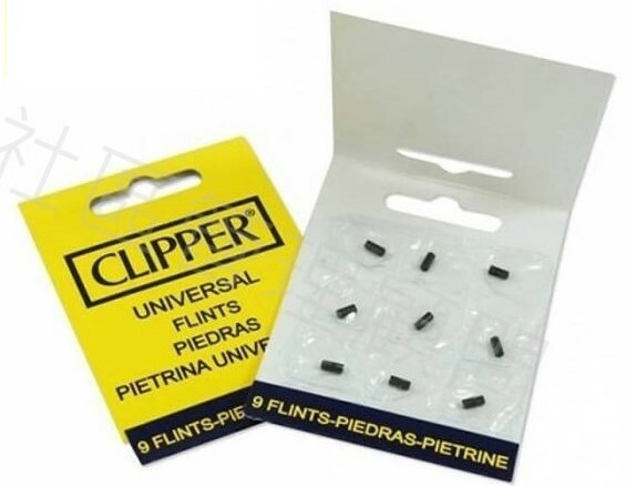 【CLIPPER】原廠西班牙 替換 打火石(九粒裝) 市售砂輪&可充氣型打火機皆可使用