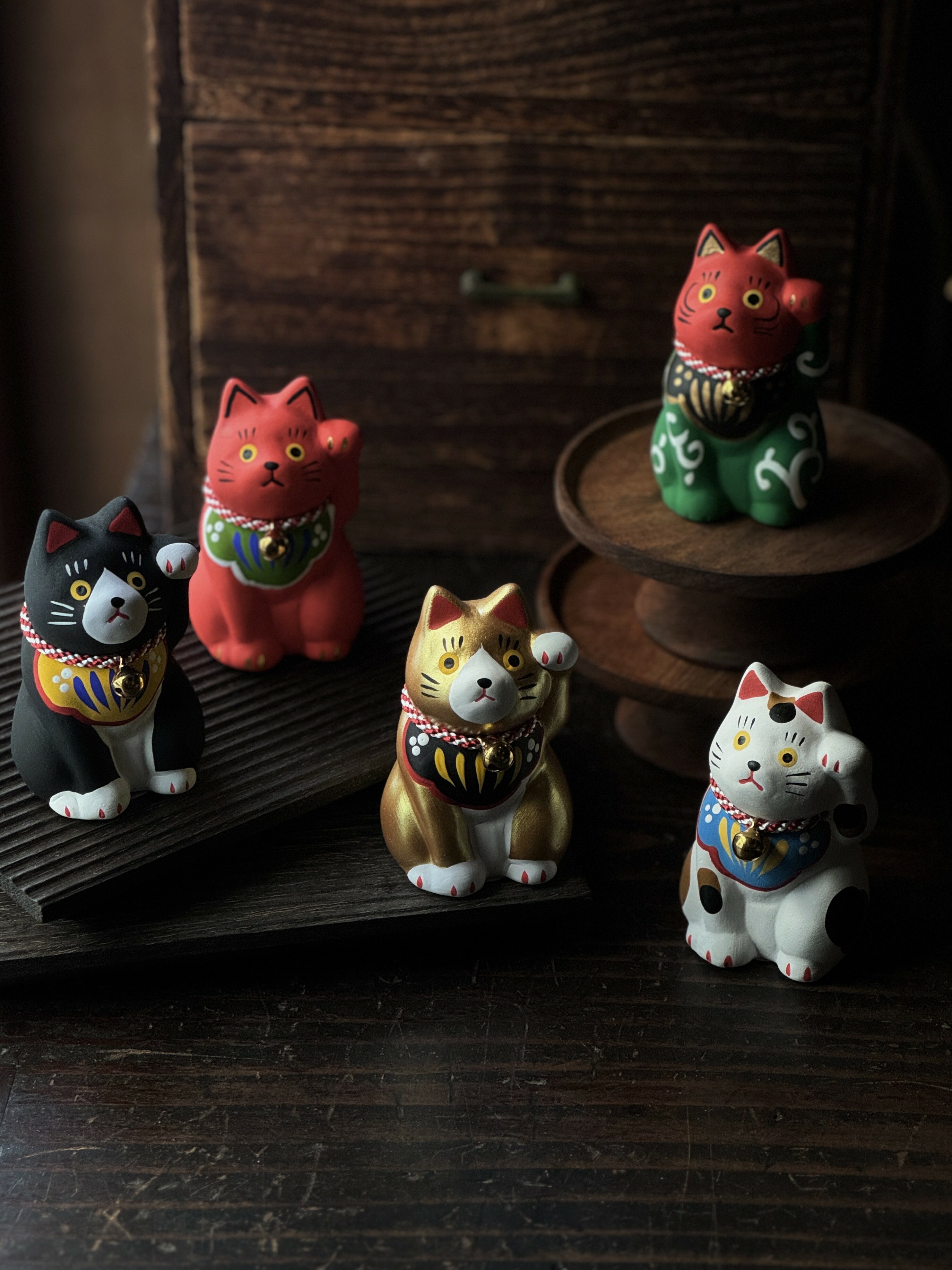 日本 民藝開運招財貓擺飾
