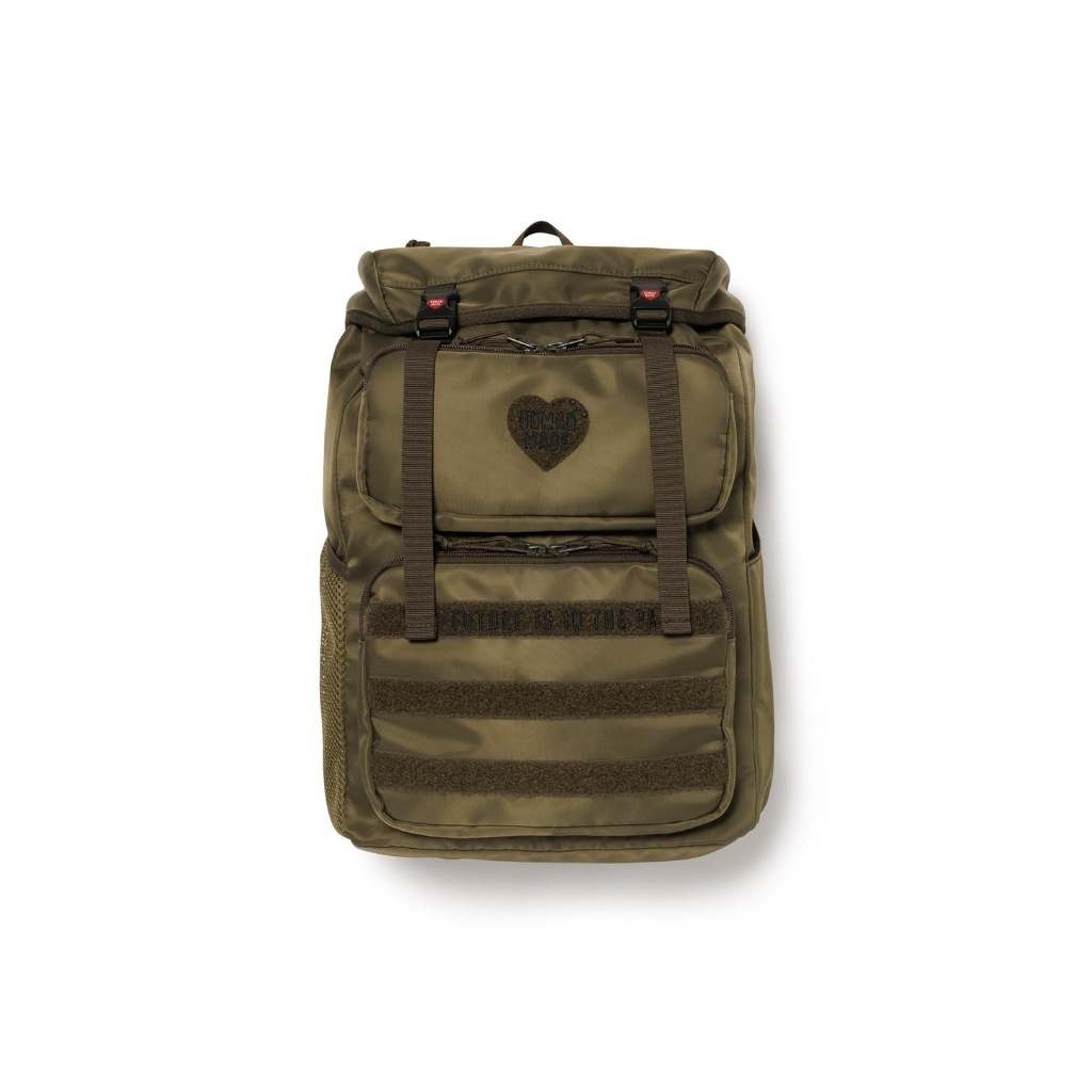 2024AW HUMAN MADE MILITARY BACKPACK 軍風 愛心 後背包 現貨