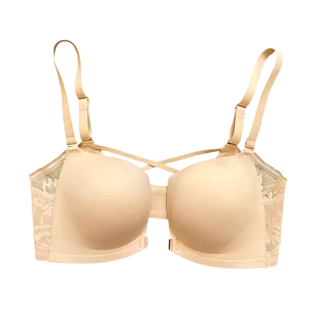 專利前扣無鋼圈內衣套裝-膚色 (4色) 內衣+內褲