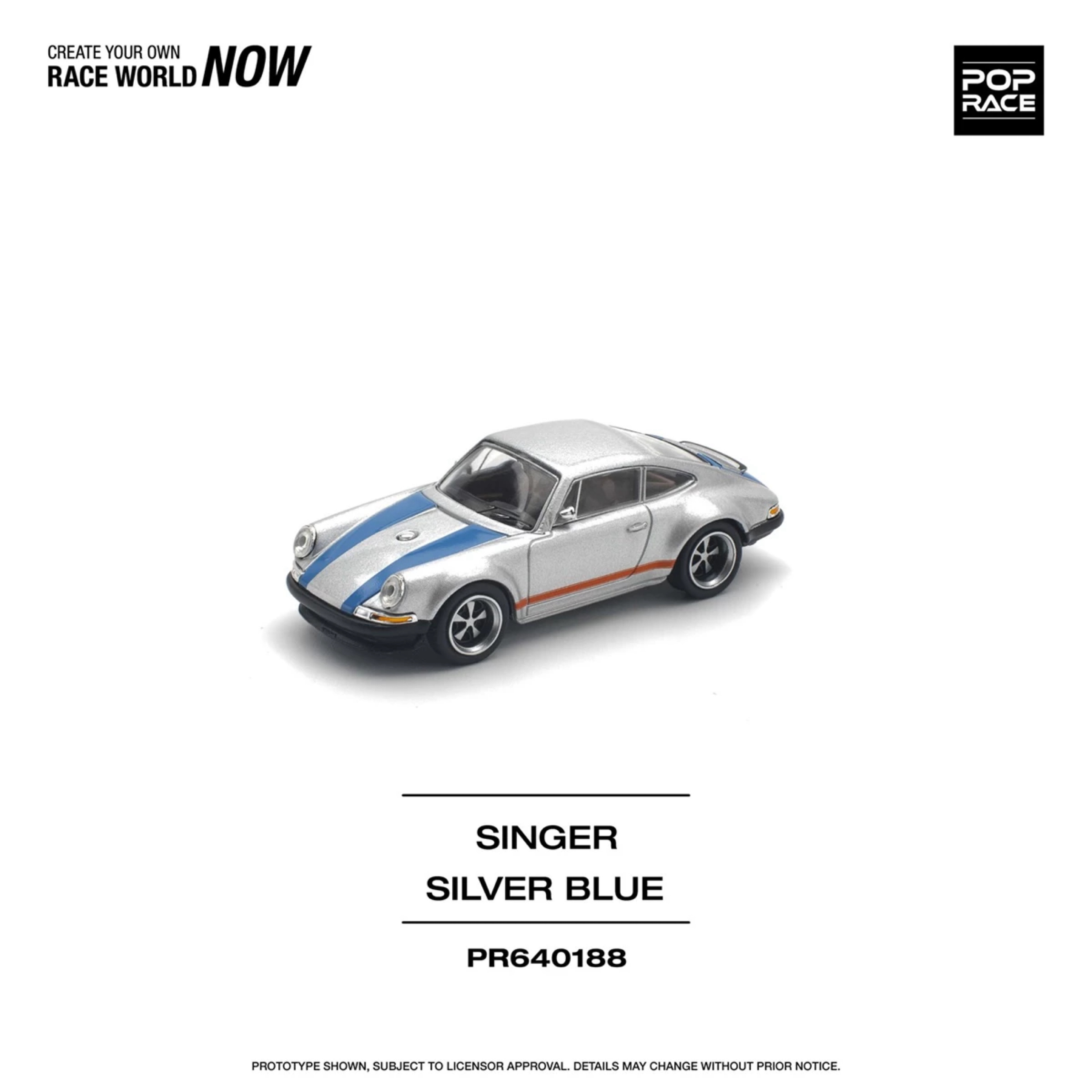 【預訂】Pop Race Singer Silver/Blue (PR640188)