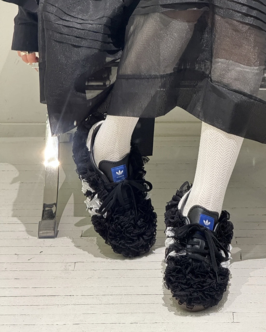 Caroline X adidas originals Samba OG 黑蕾絲