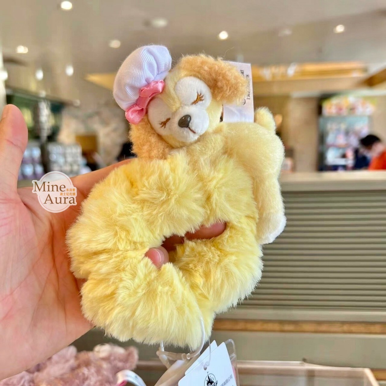 可琦安 餅乾 CookieAnn 睡顏 趴趴 絨毛造型 毛毛 髮束 大腸圈 髮飾 -上海迪士尼樂園