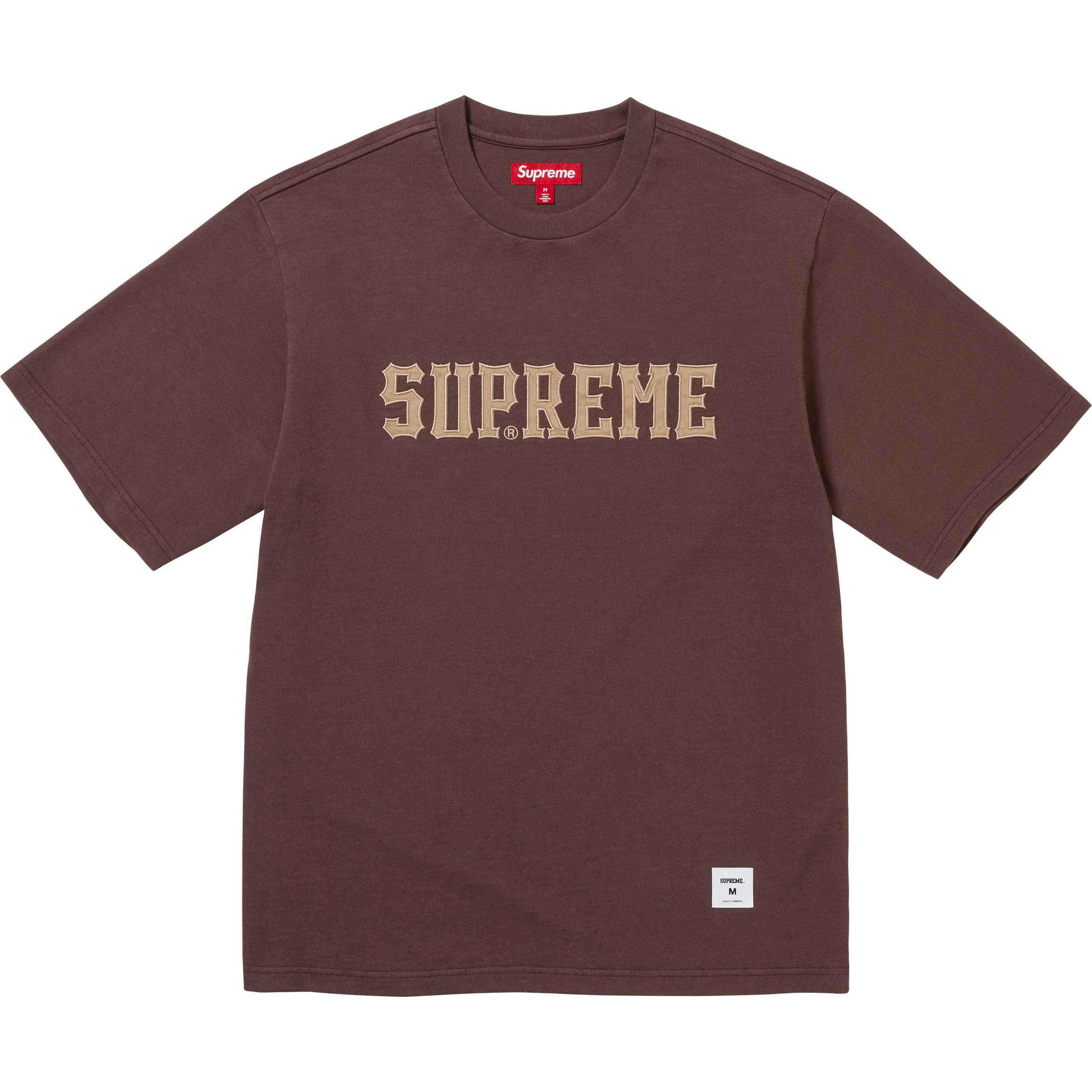 [現貨] SUPREME FW24 Twill Appliqué S/S Top | Brown
