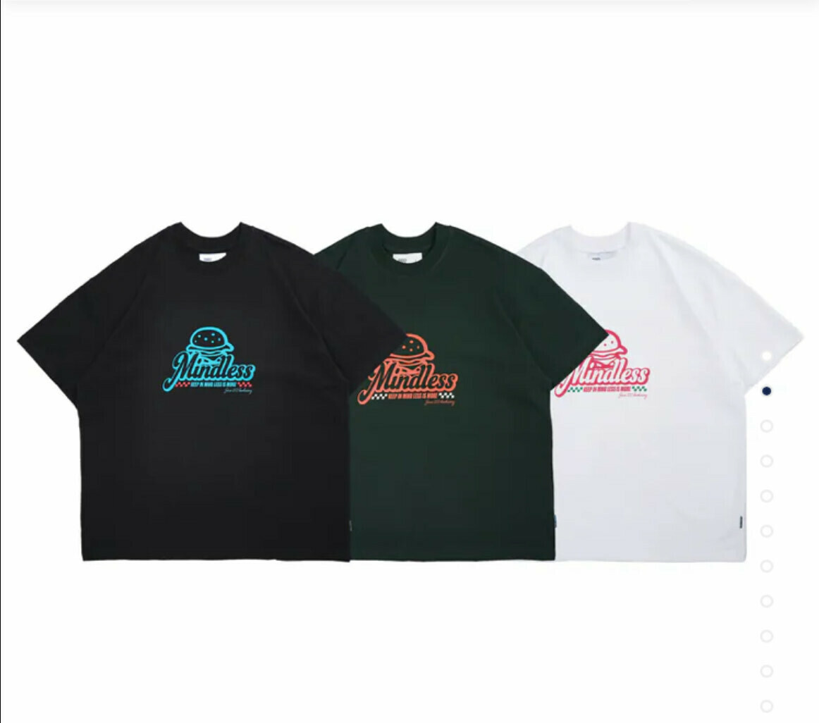 MINDLESS - Americanburger tee / 美式漢堡tee