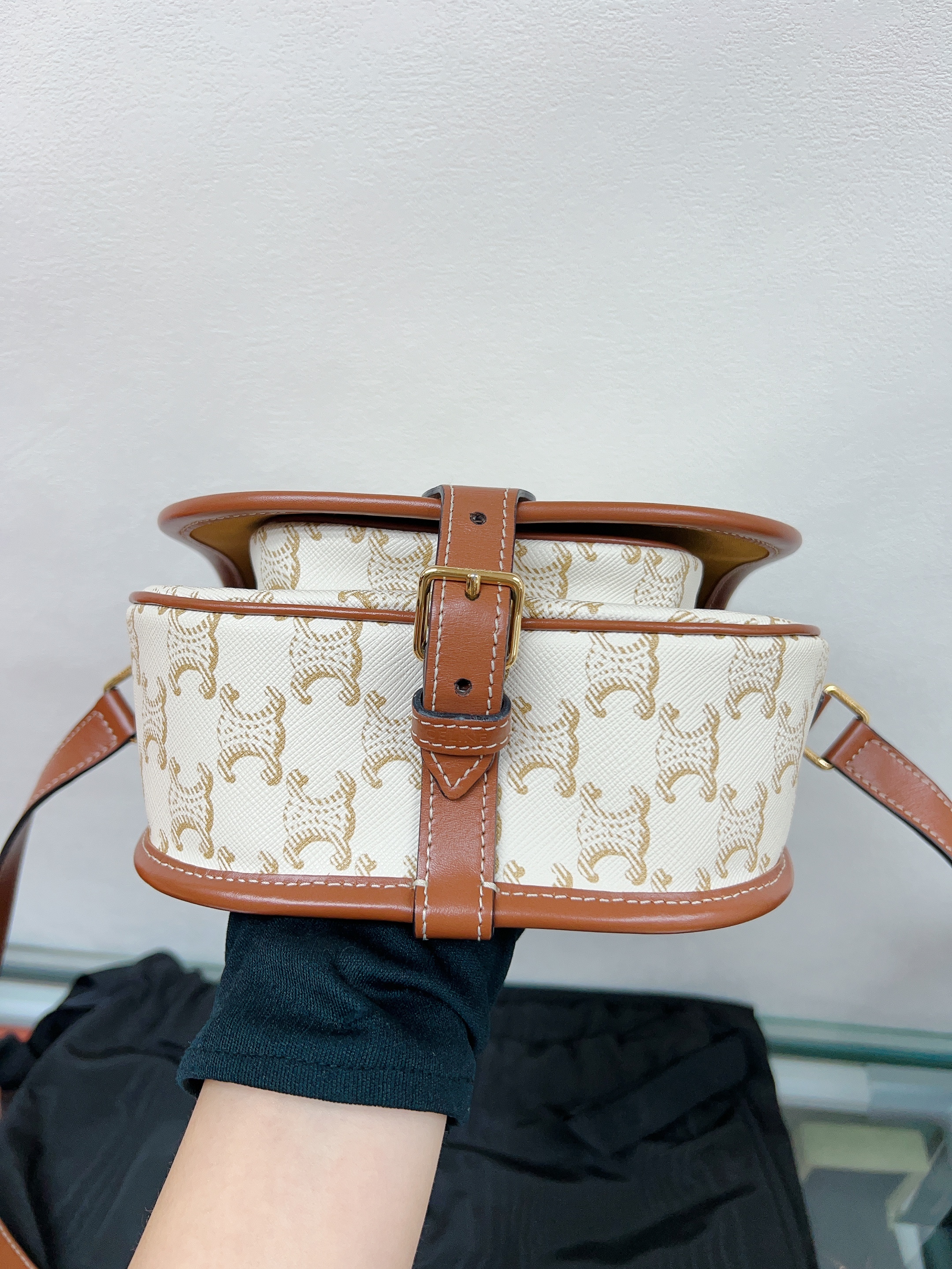 Celine folco bag medium (white monogram)