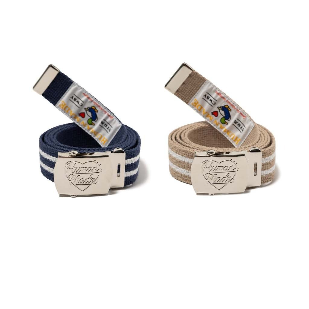 2024AW HUMAN MADE WEB BELT LV愛心 皮帶 腰帶 2色 現貨