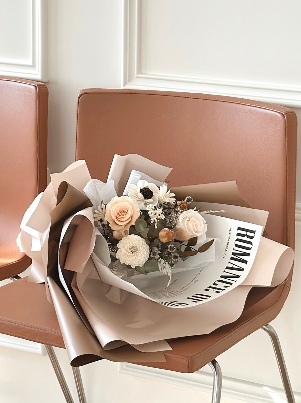 美拉德色系花束