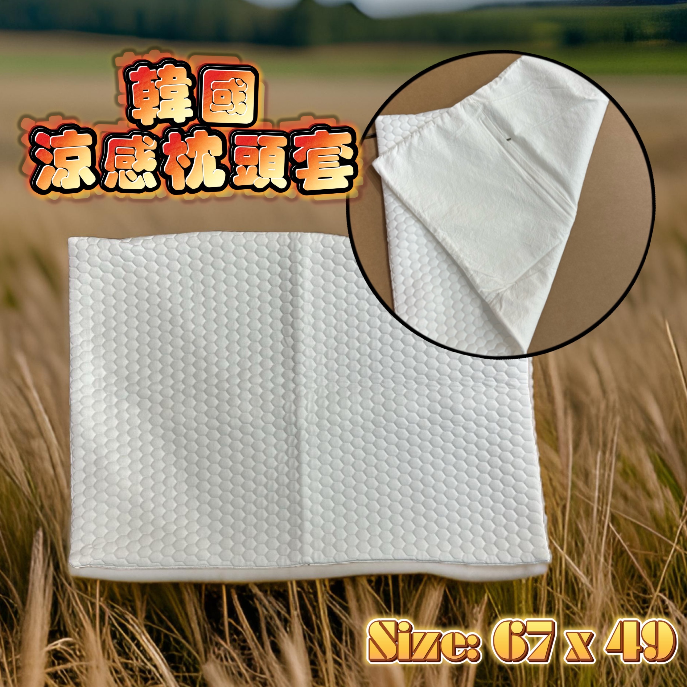 🇰🇷 涼感枕頭袋（清貨價貨品，不設退換）（K8 BR184）