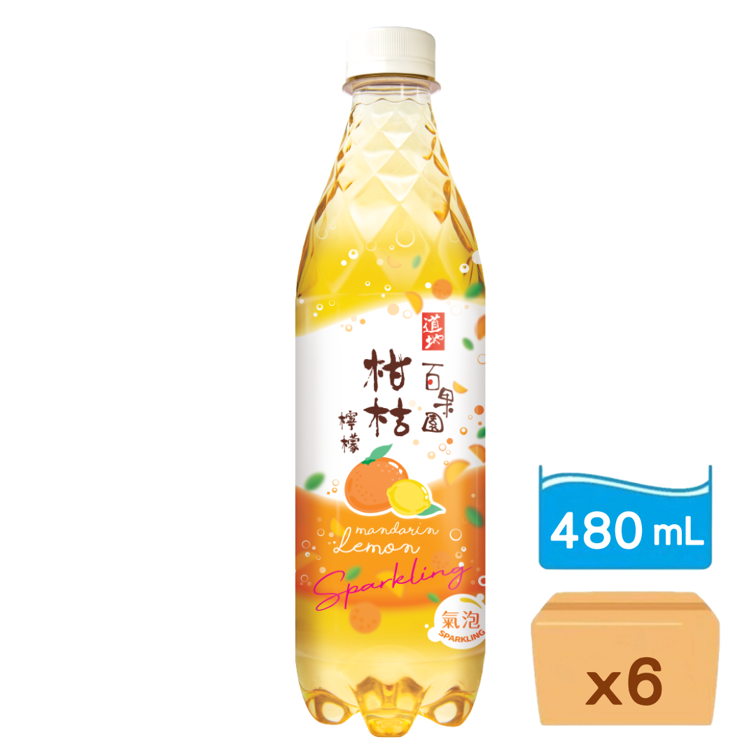 道地-百果園柑桔檸檬(微碳酸) 480ml x 6樽