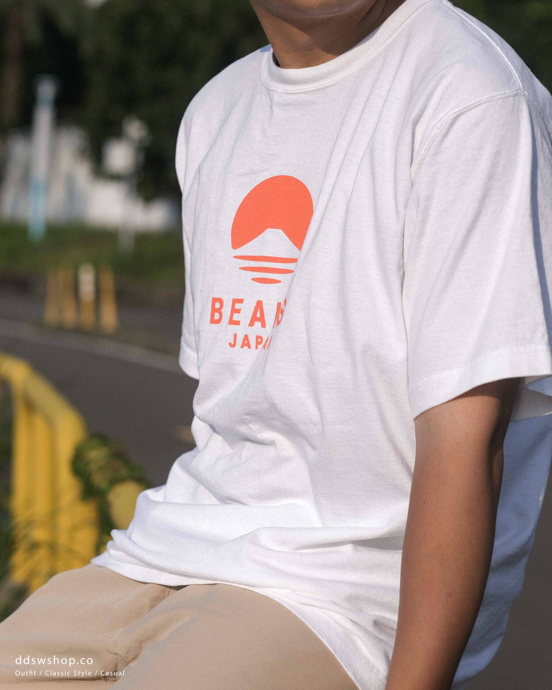 "代購" BEAMS Japan 日本 定番 紅繩 短袖