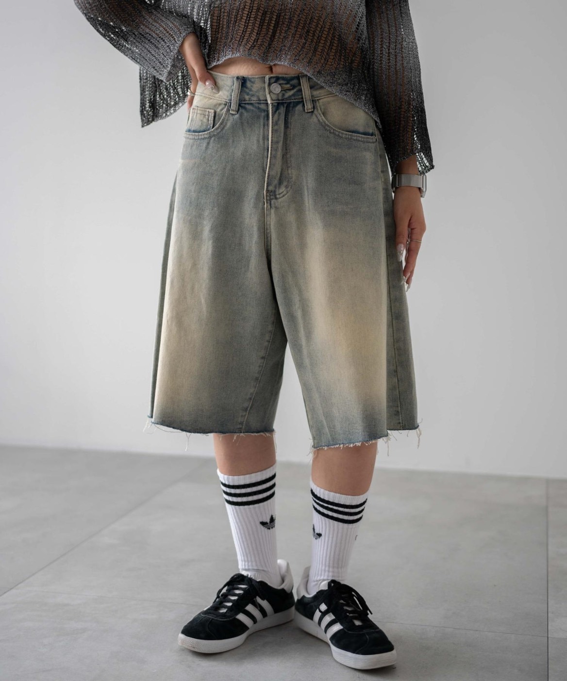 KTQ STORE ‧ DISPARK 水洗牛仔七分褲 兩色