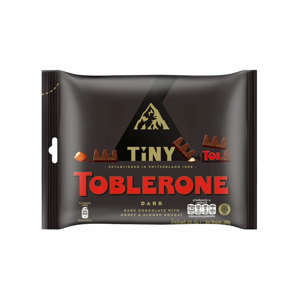 （箱購）Toblerone 瑞士三角 迷你巧克力 200g(牛奶巧克力/白巧克力/黑巧克力)  x20袋/箱
