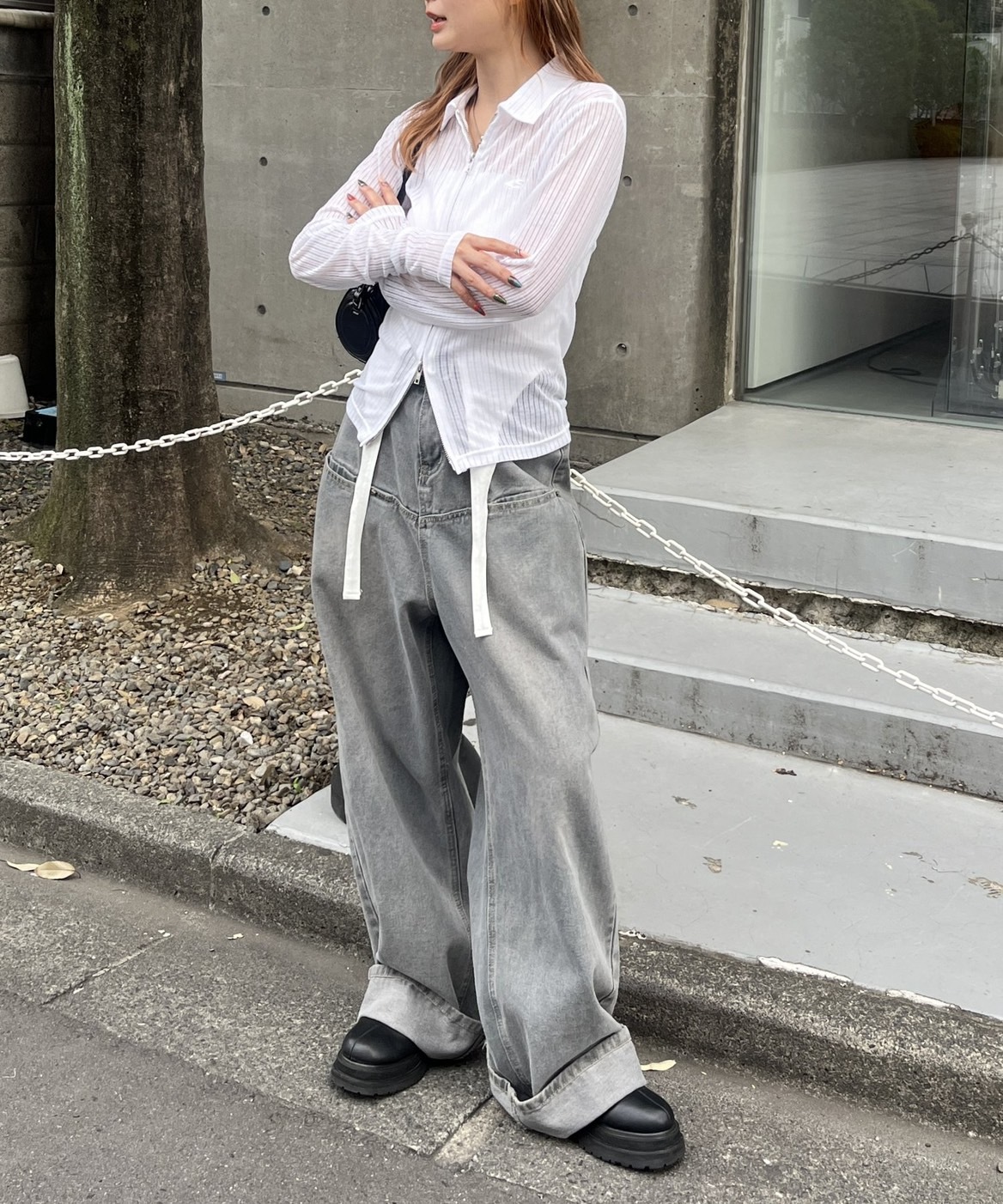 KTQ STORE ‧ WHO'S WHO gallery 雙拉鍊微透開襟衫