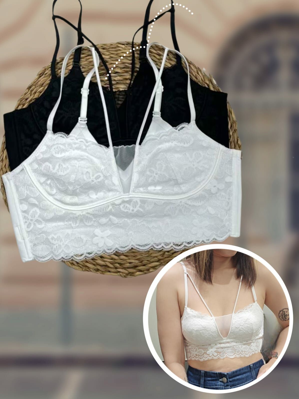 現貨清貨 🇰🇷 前V蕾絲背心BAR (K9 F193)【清貨貨品不設退換】