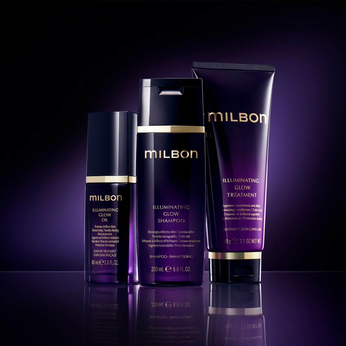 MILBON Illuminating Glow Shampoo / Treatment / Oil