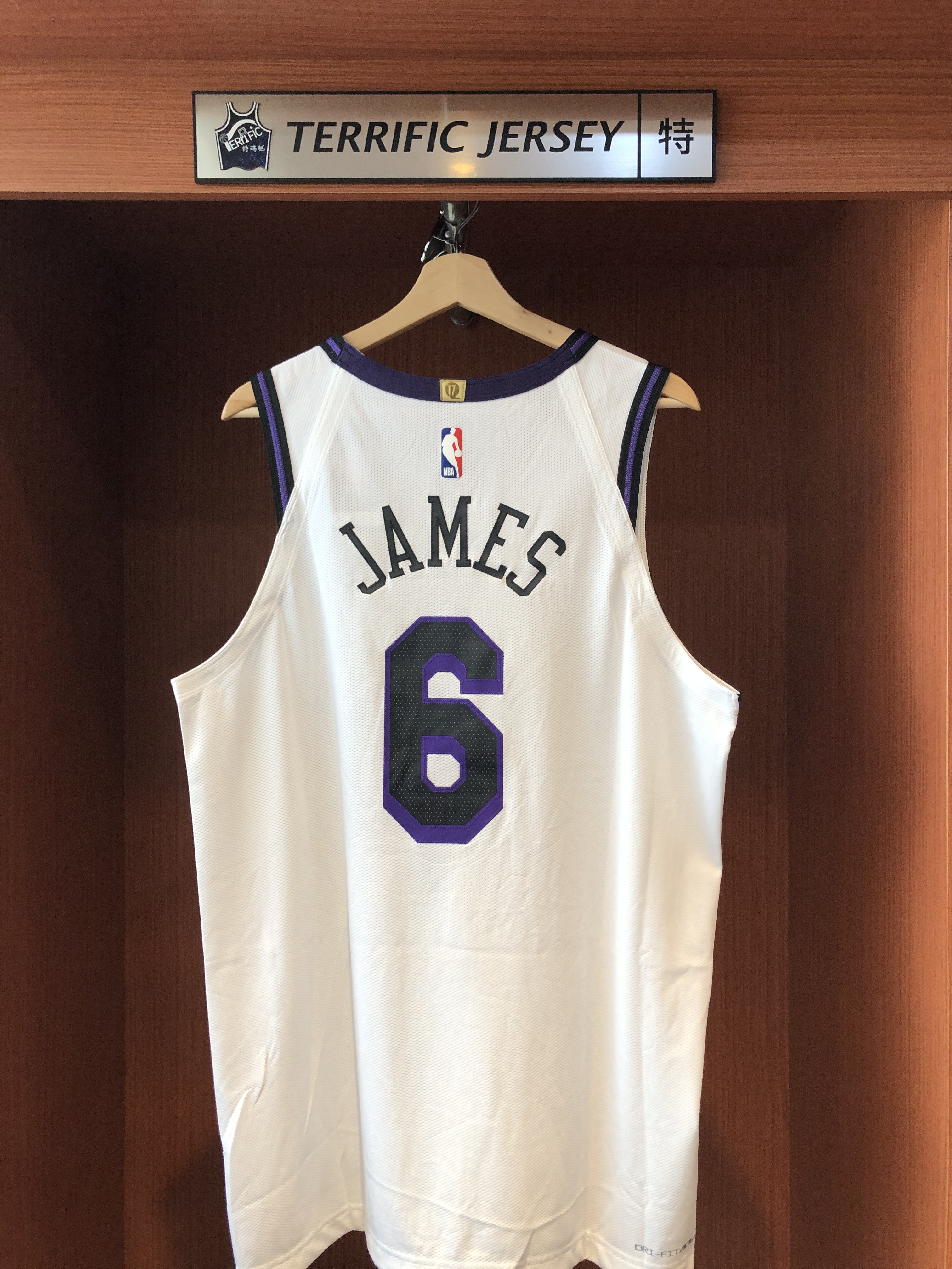 NBA球衣 Lebron James 洛杉磯湖人城市 #6 City Nike Authentic 球員版 電繡 全新