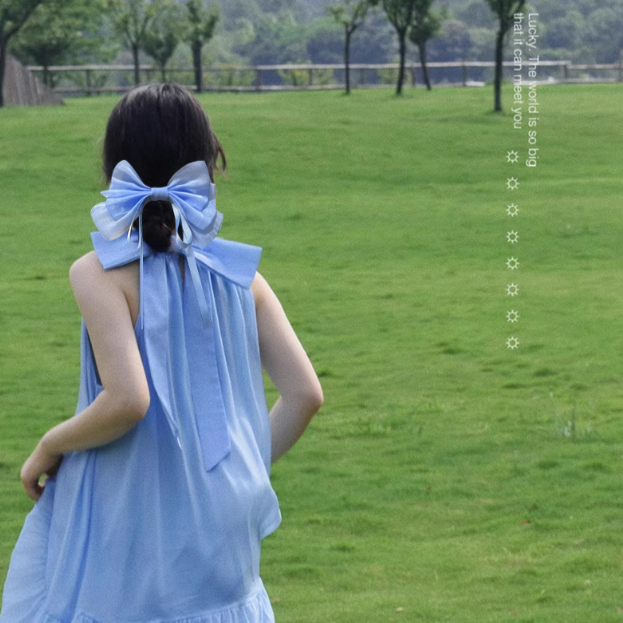 [2 FOR RM10] Triple Layer Tulle Large Ribbon Hair Clip