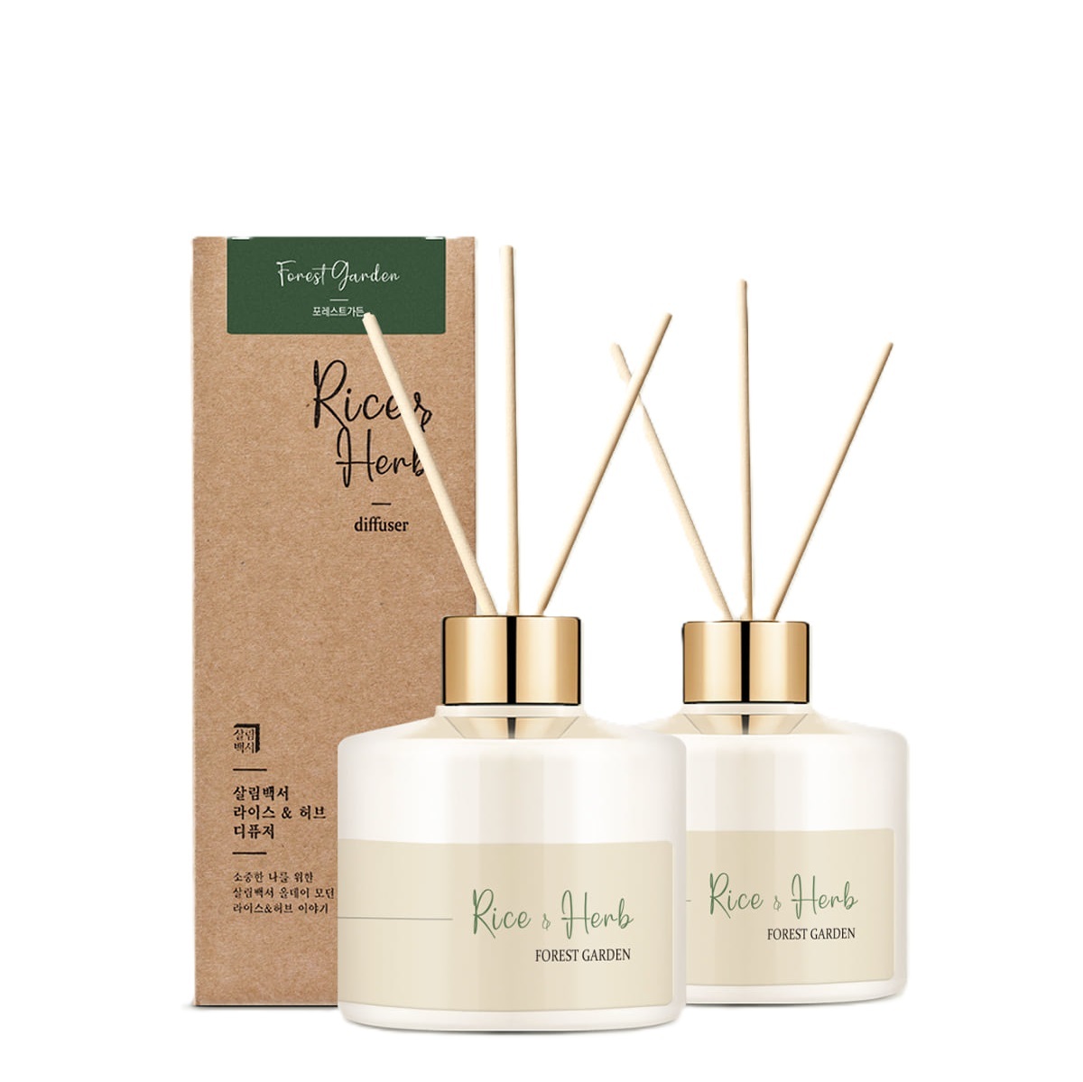 韓國 生活白書 植萃米糠香薰 (200ml x2支) - 6款選擇 (EXP:2025.11)