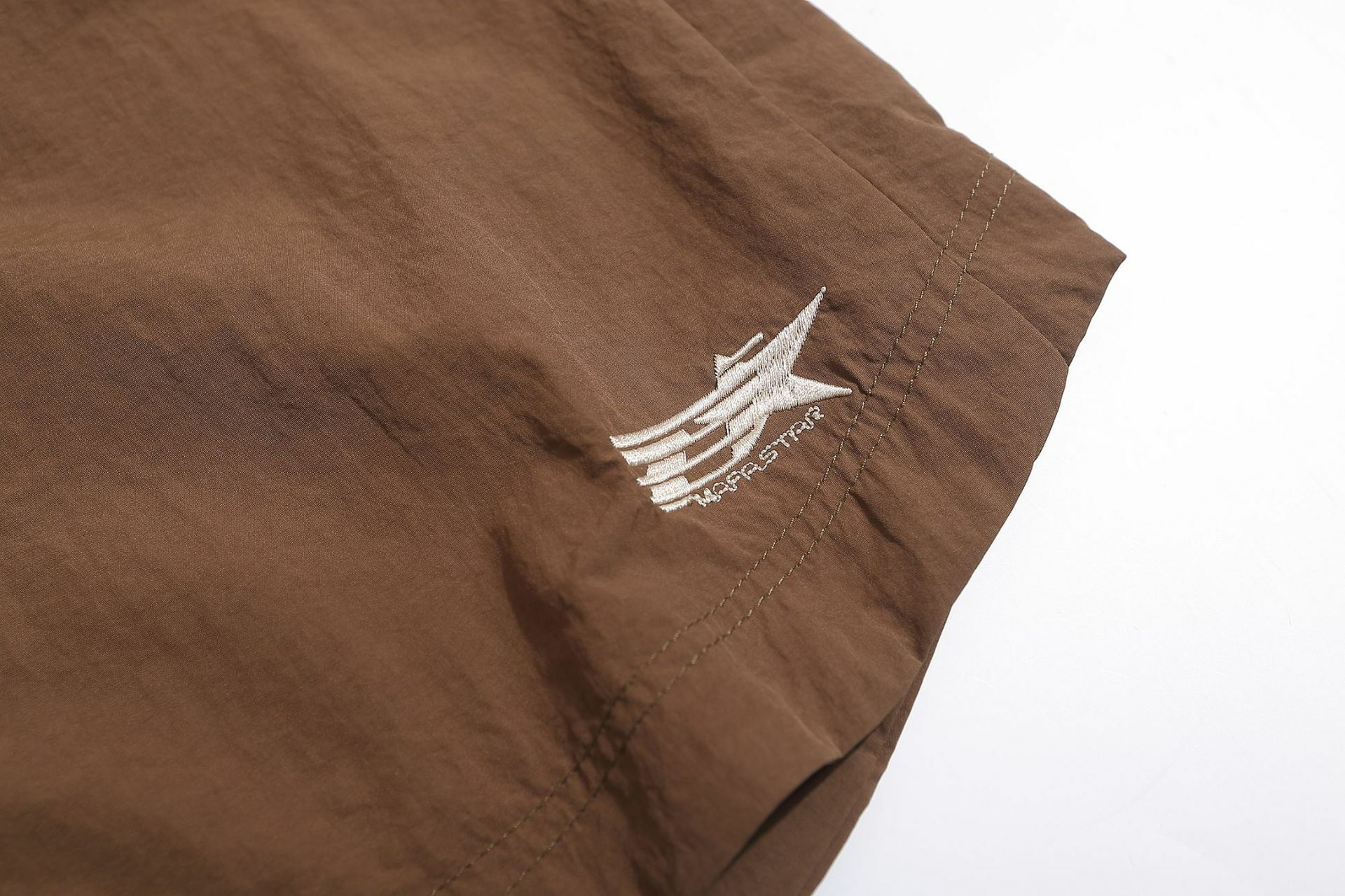 星刺繡柔軟廓形短褲